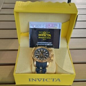 Invicta Sea Spider 50 MM Gold and Black Watch